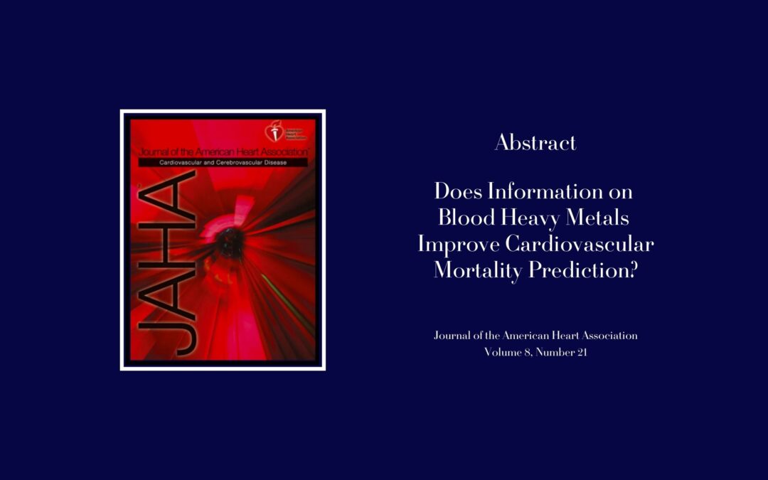 Heavy Metals CVD Risk Prediction